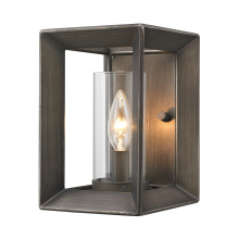 Golden 2073-1W GMT - Golden Lighting Smyth 1-light Wall Sconce in Gunmetal Bronze